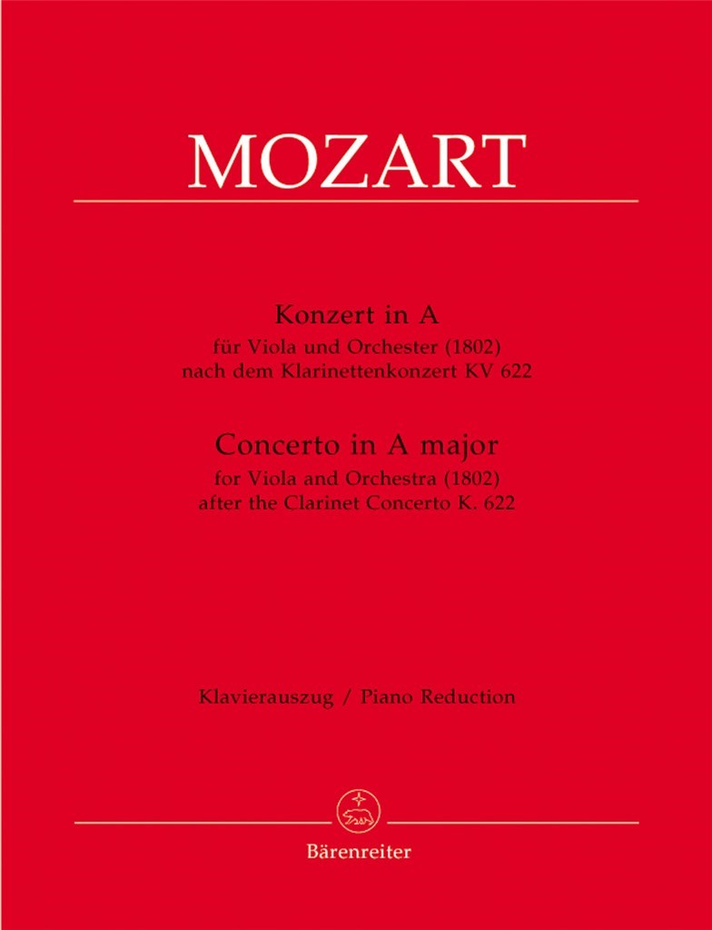 Concerto for Viola and Orchestra A major